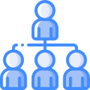 administration blue icon