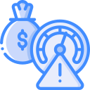 risk blue icon